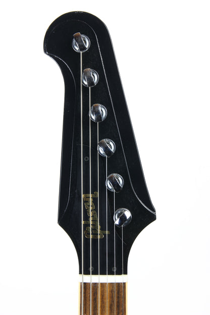 2012 Gibson USA Reverse Firebird V Reissue EBONY BLACK w/ Original Case - LIGHTWEIGHT Steinberger Tuners