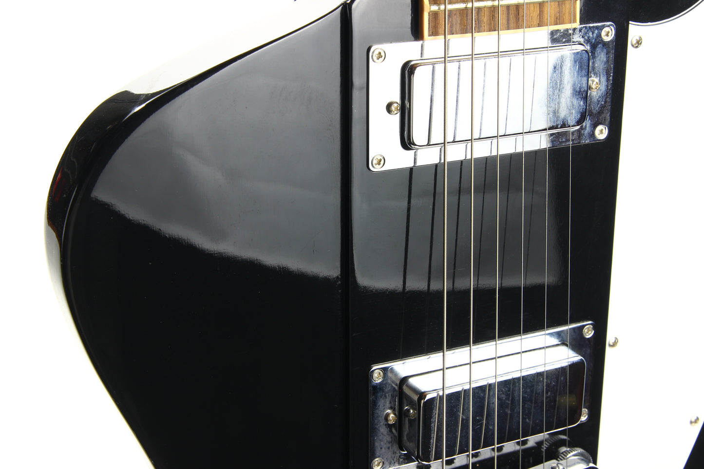 2012 Gibson USA Reverse Firebird V Reissue EBONY BLACK w/ Original Case - LIGHTWEIGHT Steinberger Tuners