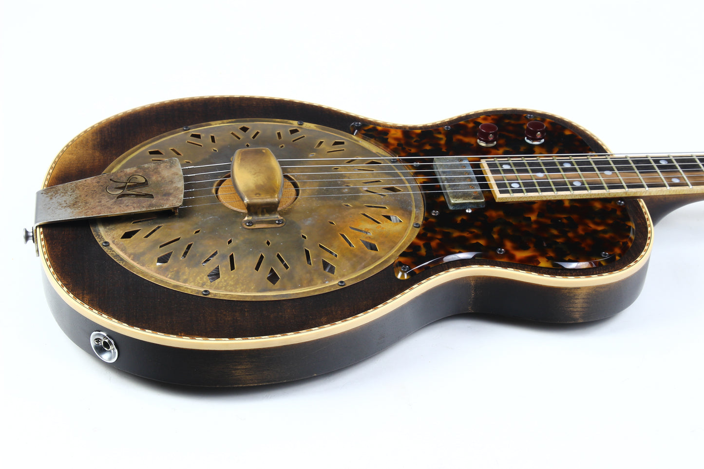 2023 Mule Resophonic Mavis Custom Order w Original Case, Paperwork Resonator Electric Guitar