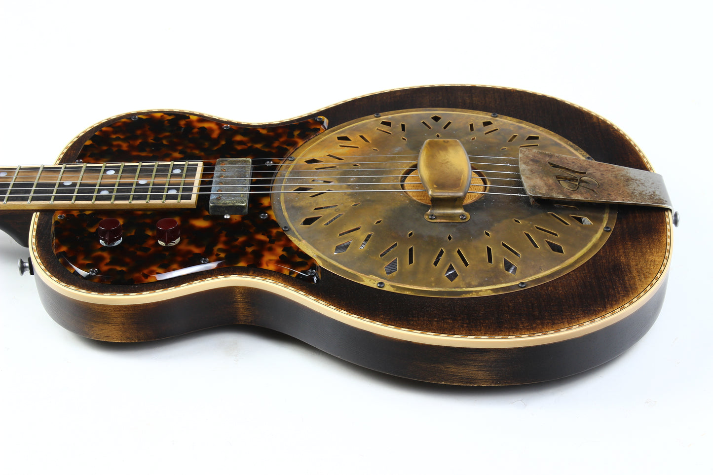 2023 Mule Resophonic Mavis Custom Order w Original Case, Paperwork Resonator Electric Guitar