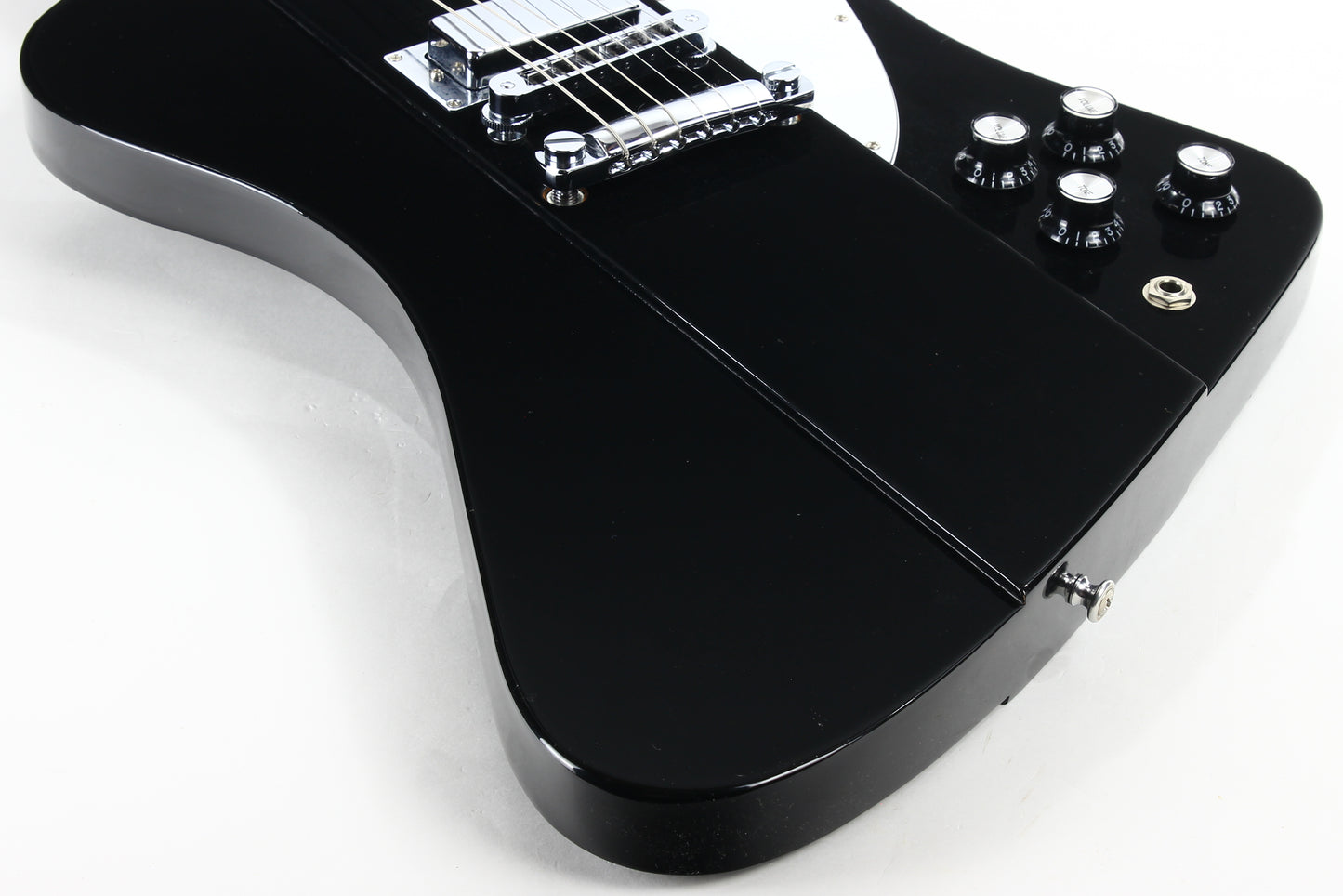 2012 Gibson USA Reverse Firebird V Reissue EBONY BLACK w/ Original Case - LIGHTWEIGHT Steinberger Tuners