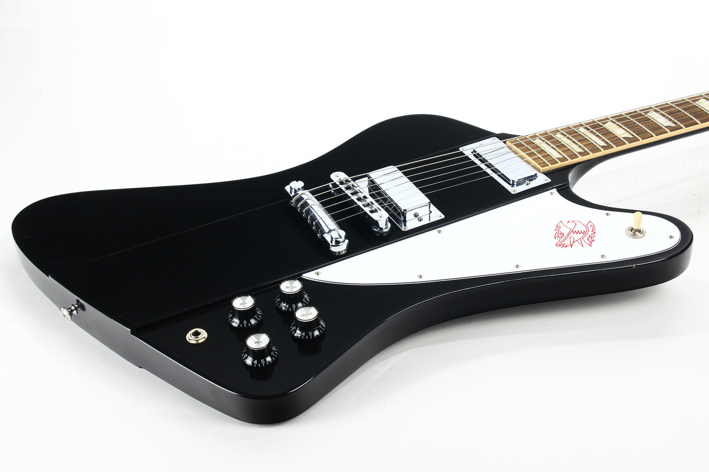 2012 Gibson USA Reverse Firebird V Reissue EBONY BLACK w/ Original Case - LIGHTWEIGHT Steinberger Tuners