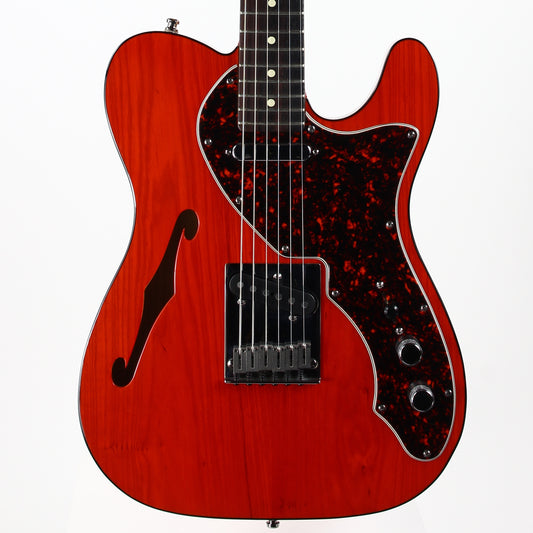 2001 Fender American 90's Telecaster Thinline DOUBLE BOUND TORTOISE Made in USA, ONE-OFF! Matching Headstock!