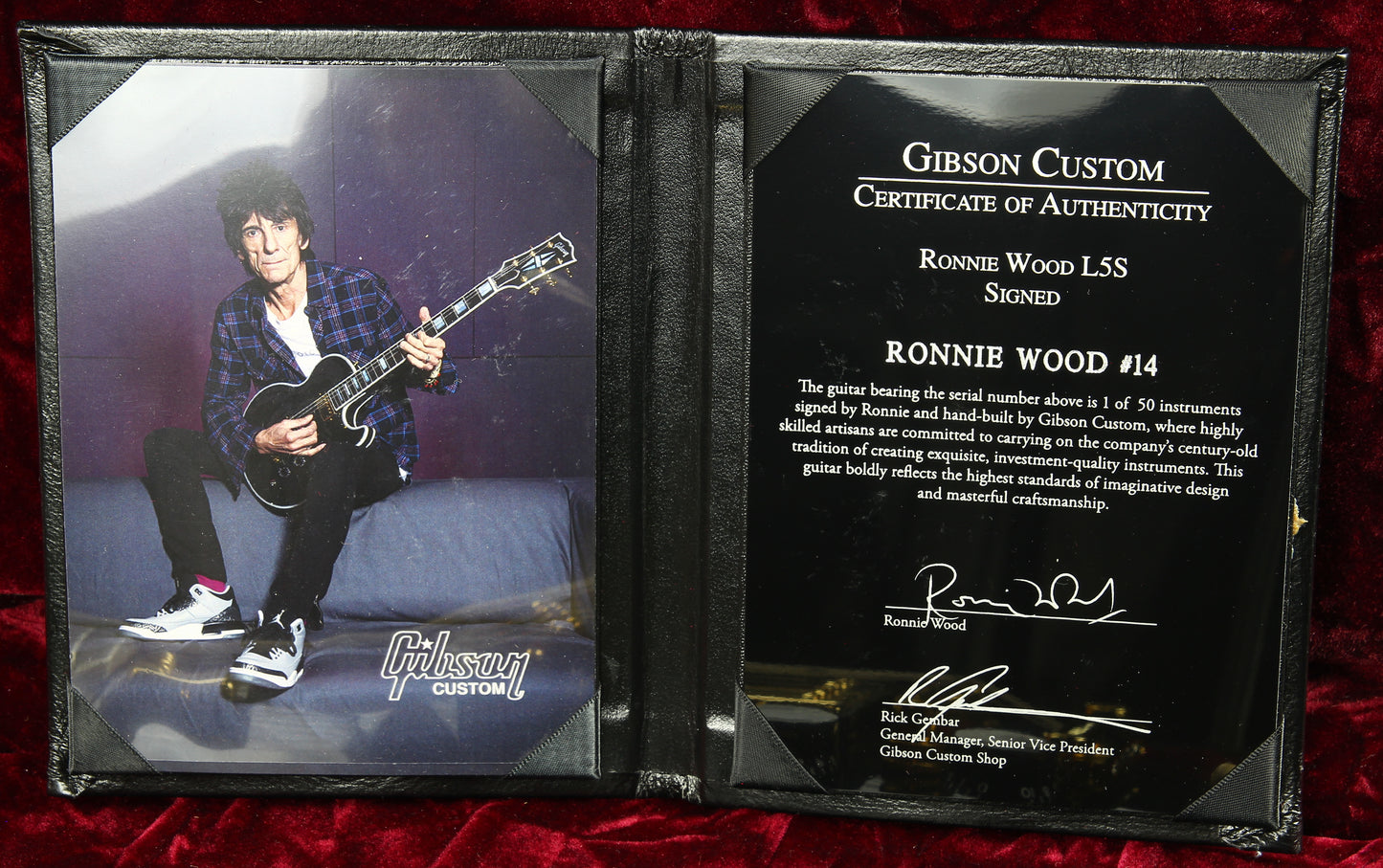 2015 Gibson Custom Shop SIGNED Ronnie Wood L5S Rolling Stones