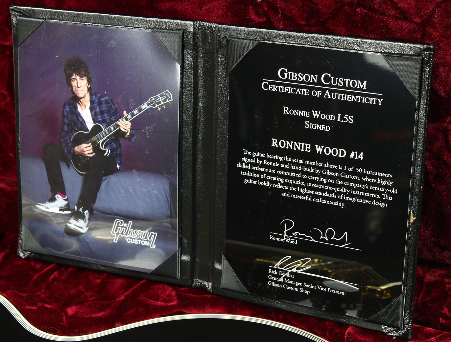 2015 Gibson Custom Shop SIGNED Ronnie Wood L5S Rolling Stones