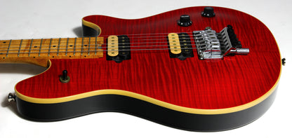 c. 1998 Peavey EVH Wolfgang Standard Archtop Deluxe Red w Binding Flametop USA