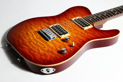 1997 Tom Anderson Hollow Cobra T - KILLER QUILT Top -Cherry Burst, Buzz Feiten, Tele Guitar, HO1