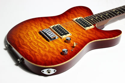 1997 Tom Anderson Hollow Cobra T - KILLER QUILT Top -Cherry Burst, Buzz Feiten, Tele Guitar, HO1