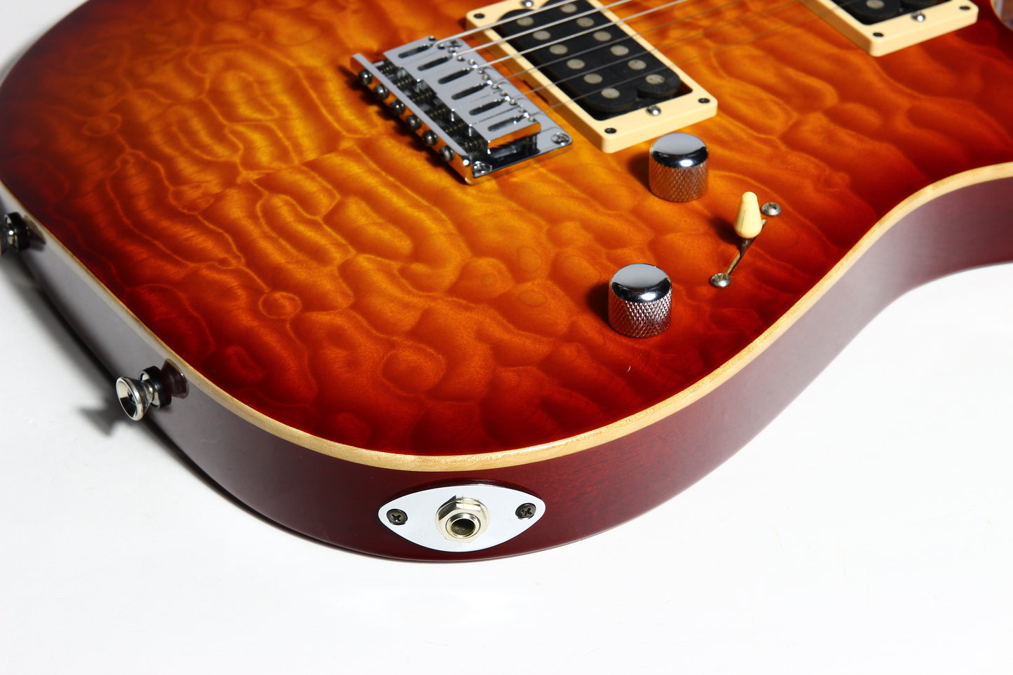 1997 Tom Anderson Hollow Cobra T - KILLER QUILT Top -Cherry Burst, Buzz Feiten, Tele Guitar, HO1