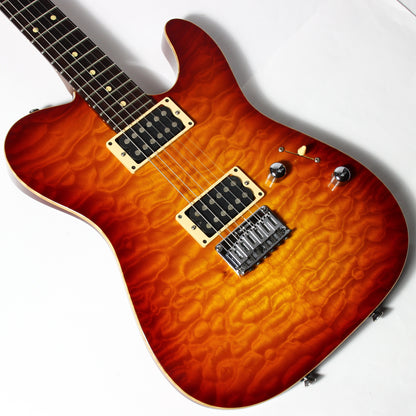 1997 Tom Anderson Hollow Cobra T - KILLER QUILT Top -Cherry Burst, Buzz Feiten, Tele Guitar, HO1