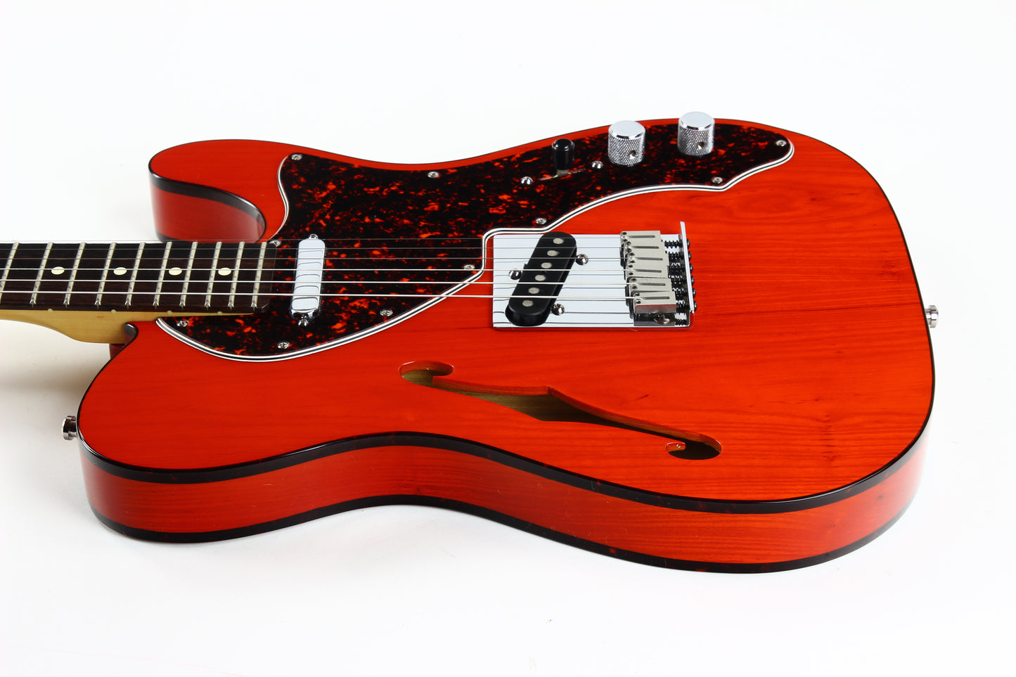 2001 Fender American 90's Telecaster Thinline DOUBLE BOUND TORTOISE Made in USA, ONE-OFF! Matching Headstock!