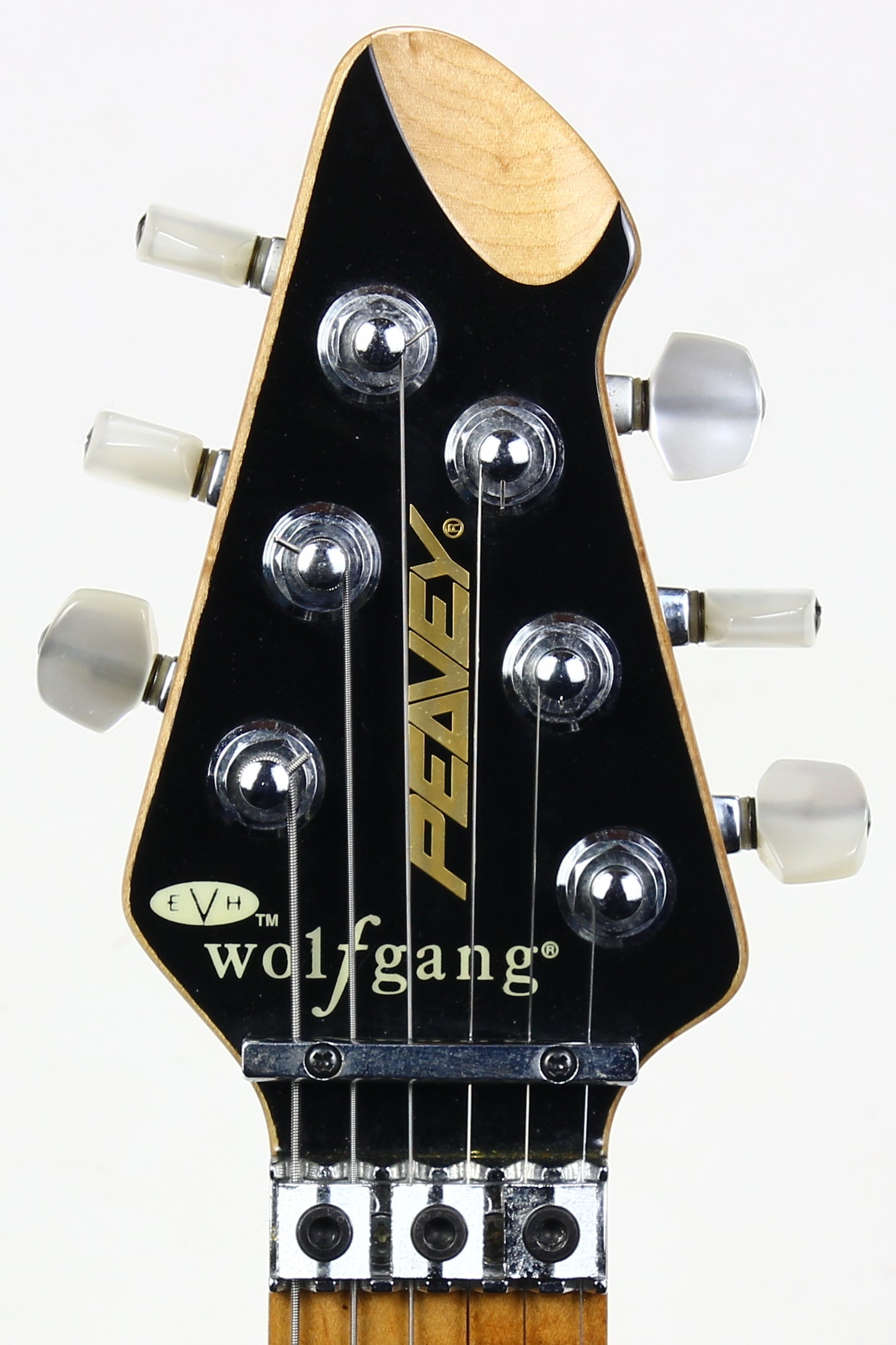 c. 1998 Peavey EVH Wolfgang Standard Archtop Deluxe Red w Binding Flametop USA
