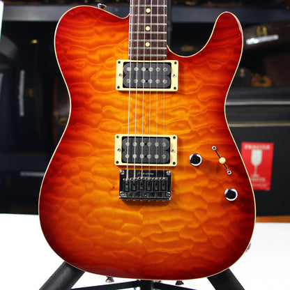 1997 Tom Anderson Hollow Cobra T - KILLER QUILT Top -Cherry Burst, Buzz Feiten, Tele Guitar, HO1