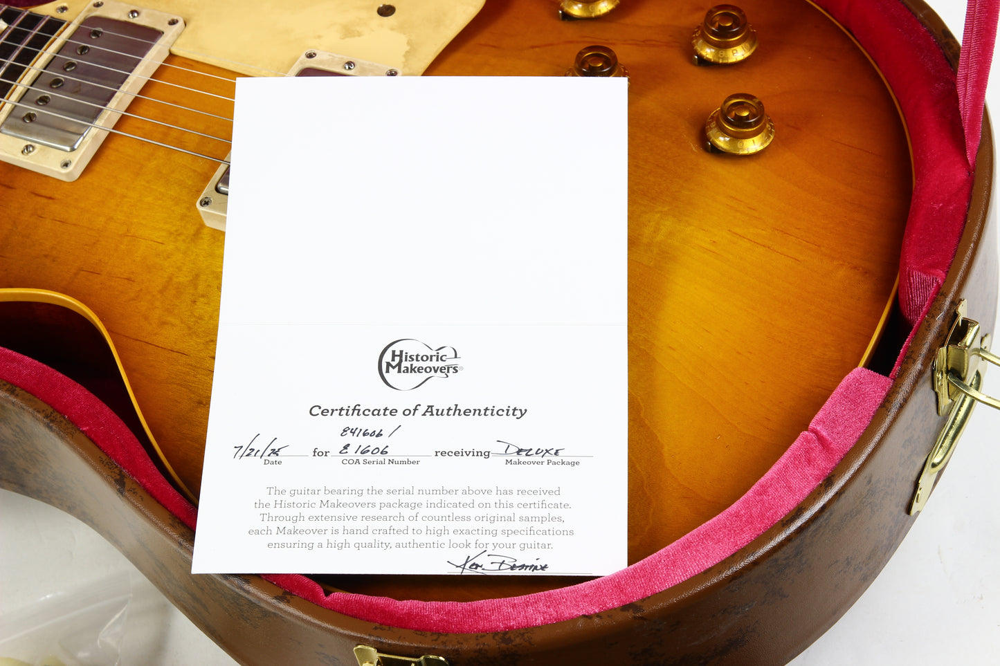 1958 Gibson Custom Shop '58 Les Paul Standard Custom Shop HISTORIC MAKEOVERS BRAZILIAN ROSEWOOD Deluxe Package Reissue R8