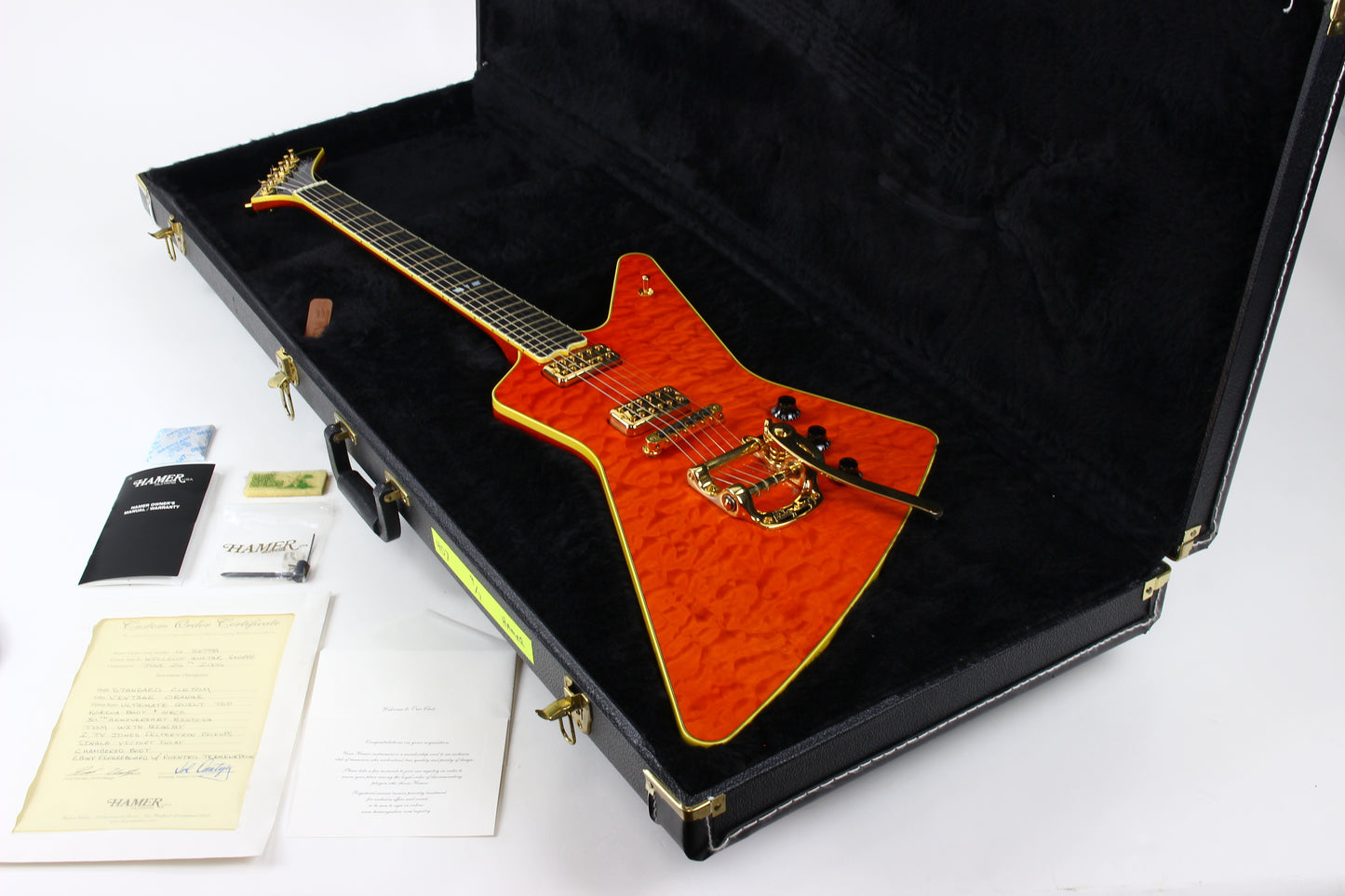 2006 Hamer USA Standard Custom ONE-OFF  Very Unique, Korina, Ultimate Quilt!