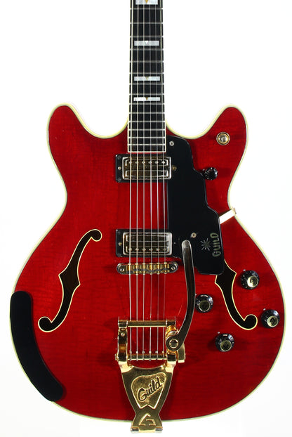 1967 Guild Starfire VI Cherry Red w Original Hard Case and Tags | Vintage 1960s Electric Guitar