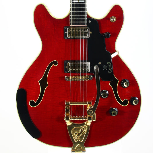 1967 Guild Starfire VI Cherry Red w Original Hard Case and Tags Vintage 1960s Electric Guitar
