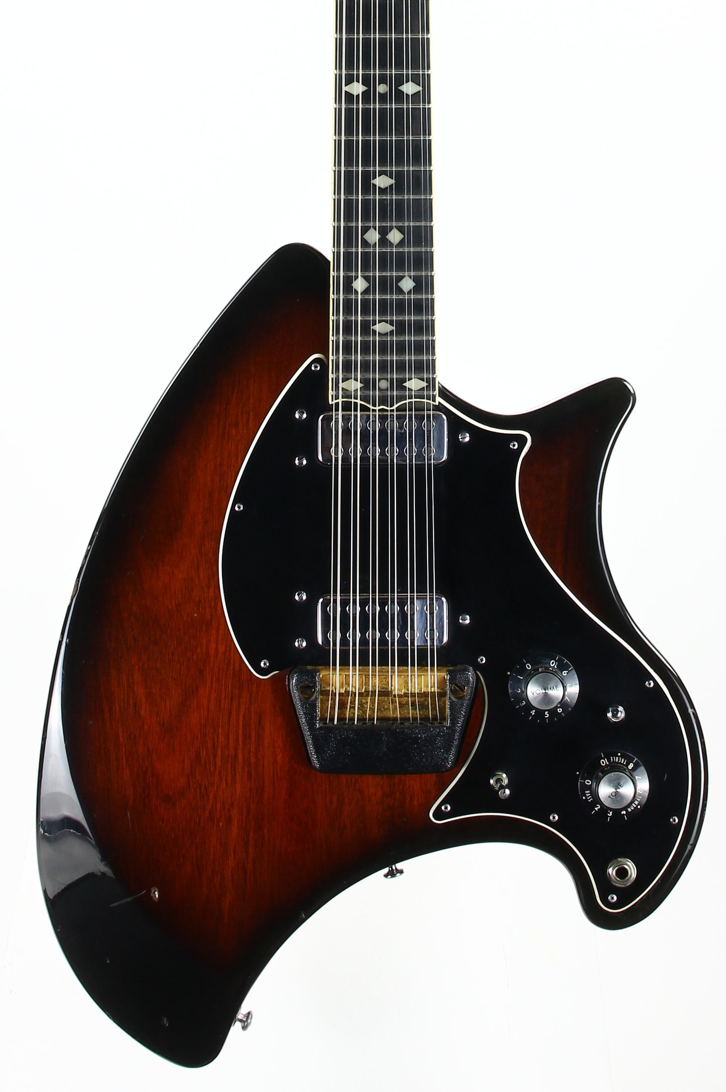 1974 Ovation Deacon 12-String  Vintage Guitar, Sunburst Finish!