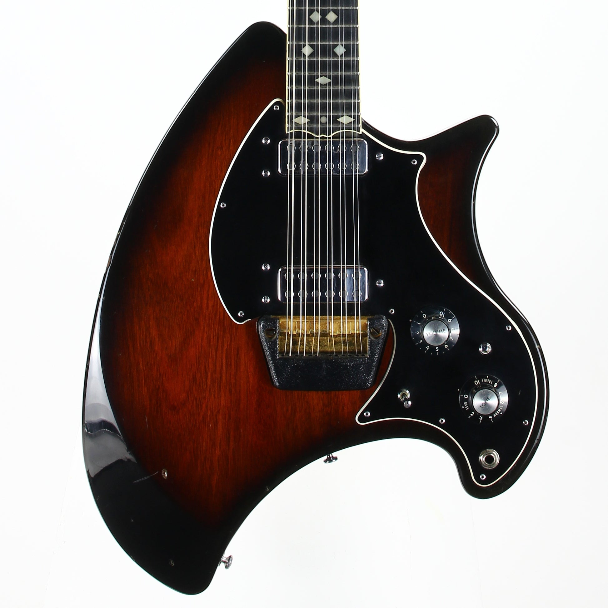 1974 Ovation Deacon 12-String  Vintage Guitar, Sunburst Finish