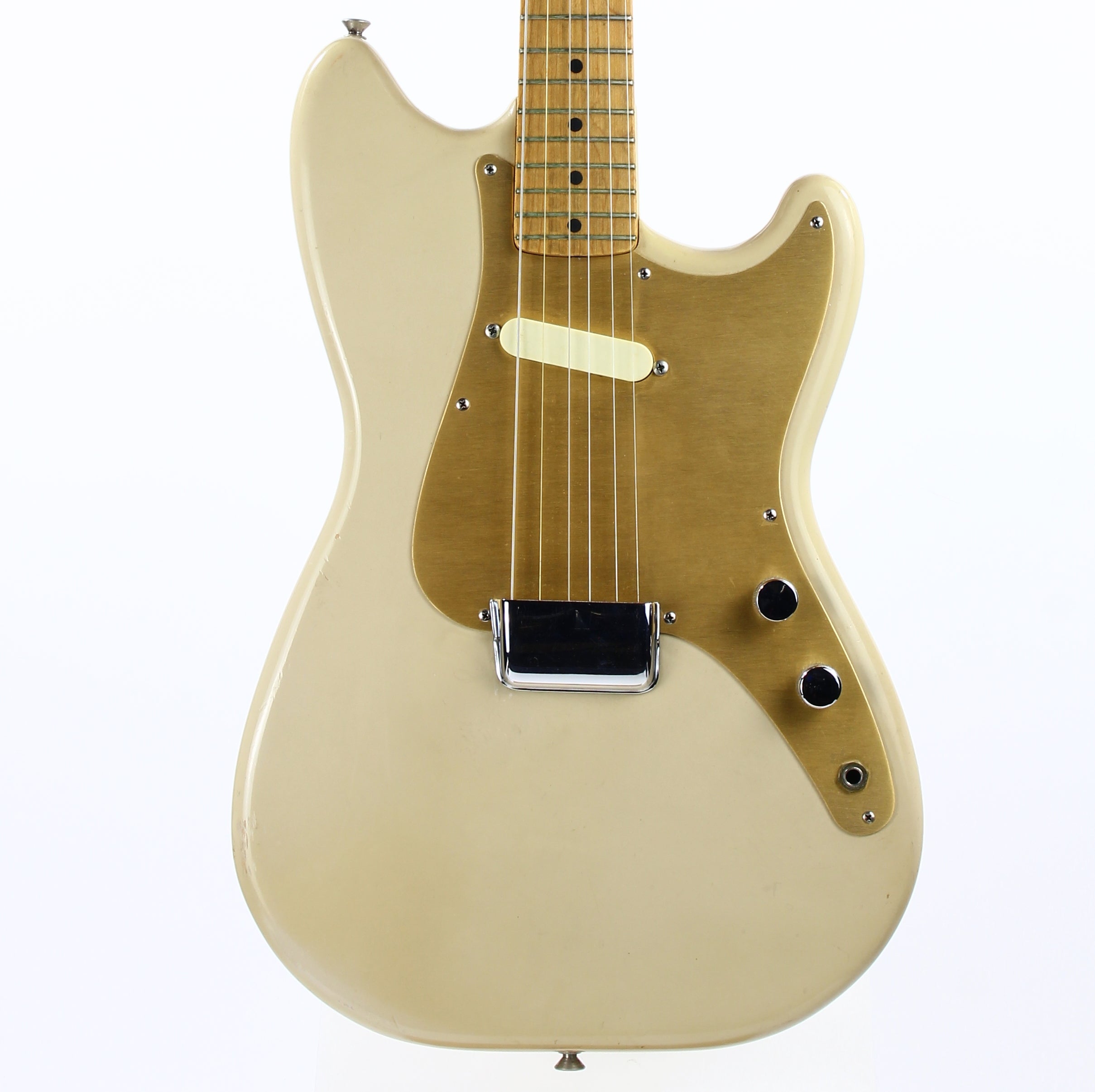 CLEAN 1959 Fender Musicmaster Desert Sand Tan, Gold Anodized Guard