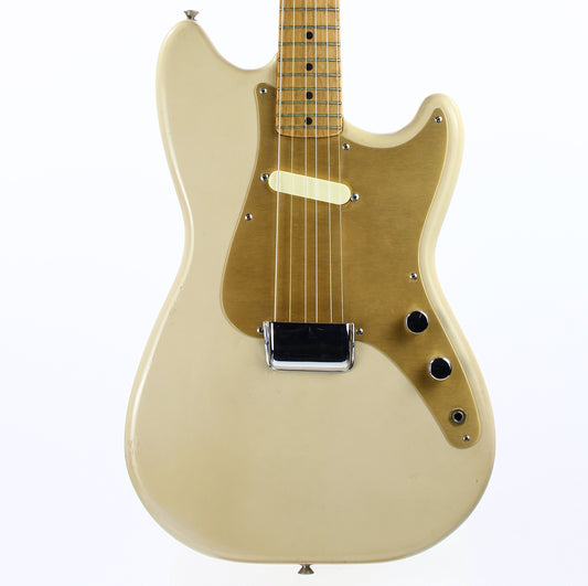 1950's Fender Musicmaster in Desert Sand Tan with gold anodized pickguard