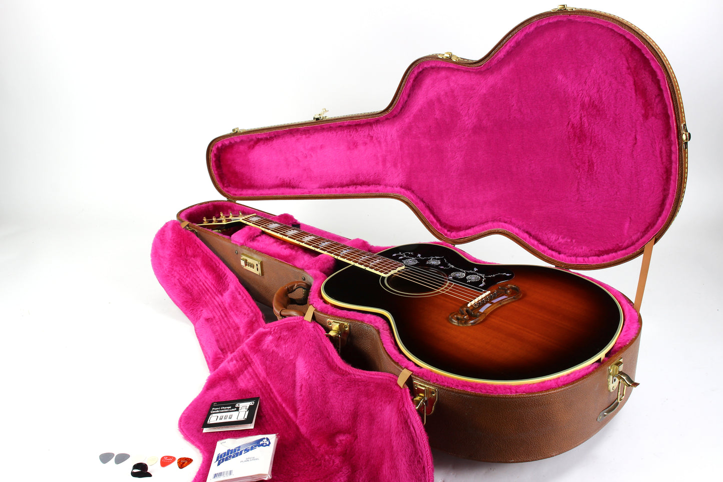 1991 Gibson Montana SJ-200 Jumbo Acoustic Electric Guitar J200 E Sunburst