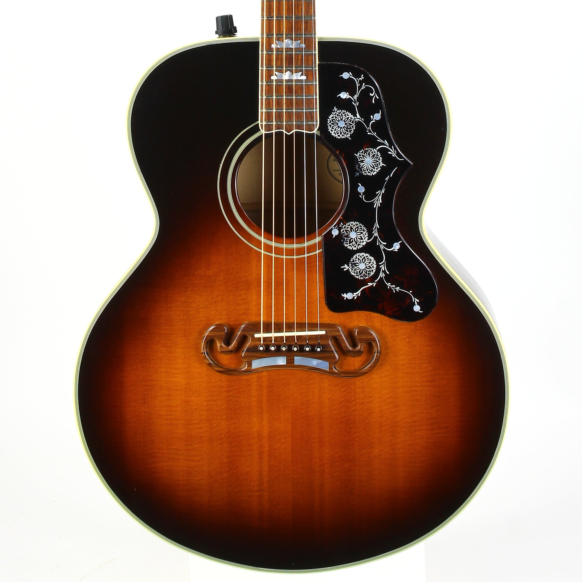 1991 Gibson Montana SJ-200 Jumbo Acoustic Electric Guitar J200 E Sunburst