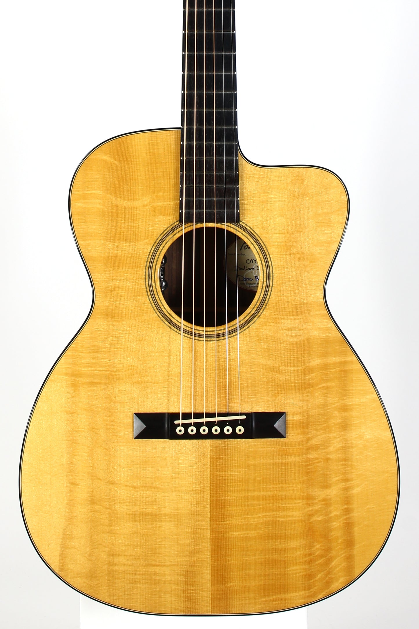 Bourgeois OM-C 2007 Cutaway Custom Acoustic Guitar - Adirondack  Indian Rosewood