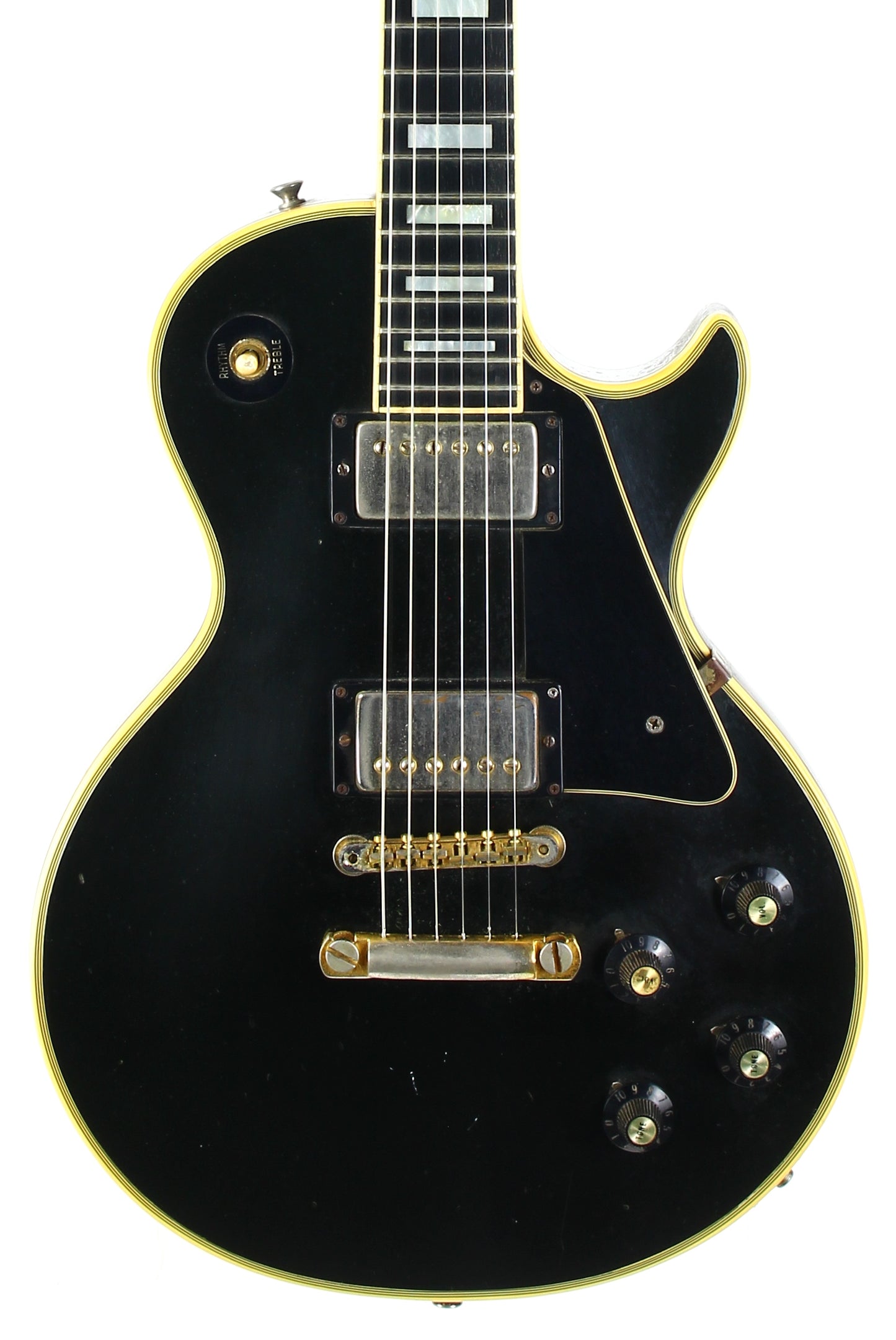 1973 Gibson Les Paul Custom BLACK BEAUTY Vintage Electric Guitar Original PAT # Pickups