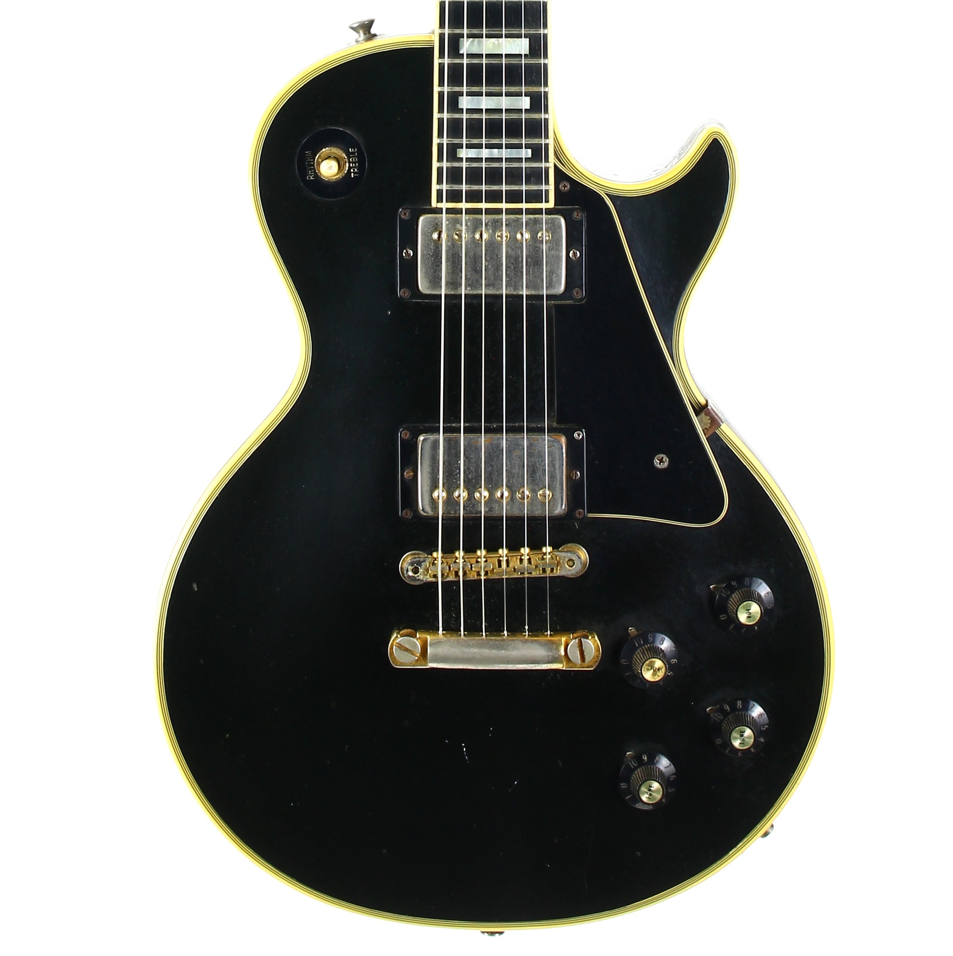 1973 Gibson Les Paul Custom BLACK BEAUTY Vintage Electric Guitar Original PAT # Pickups
