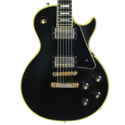 1973 Gibson Les Paul Custom BLACK BEAUTY Vintage Electric Guitar Original PAT # Pickups