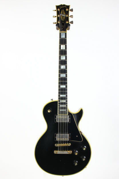 1973 Gibson Les Paul Custom BLACK BEAUTY Vintage Electric Guitar Original PAT # Pickups