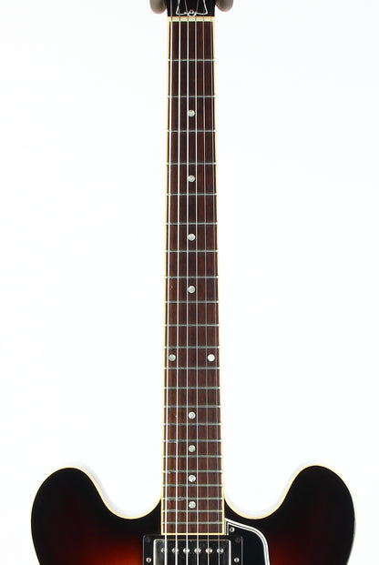 2013 Gibson Memphis ES-335 Dot Neck Sunburst Plain Top Semi Hollow Guitar w Original Case