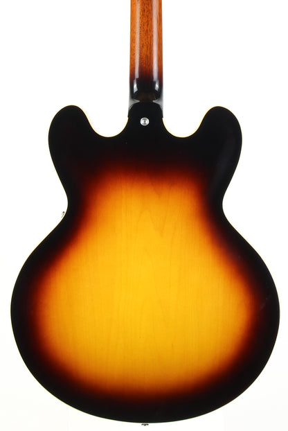 2013 Gibson Memphis ES-335 Dot Neck Sunburst Plain Top Semi Hollow Guitar w Original Case