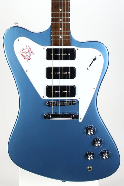 2011 Gibson USA Firebird Non-Reverse Pelham Blue 3 P90's w OHSC! MINTY!