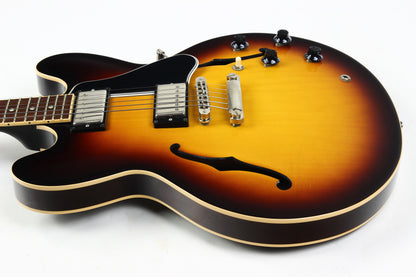 2013 Gibson Memphis ES-335 Dot Neck Sunburst Plain Top Semi Hollow Guitar w Original Case