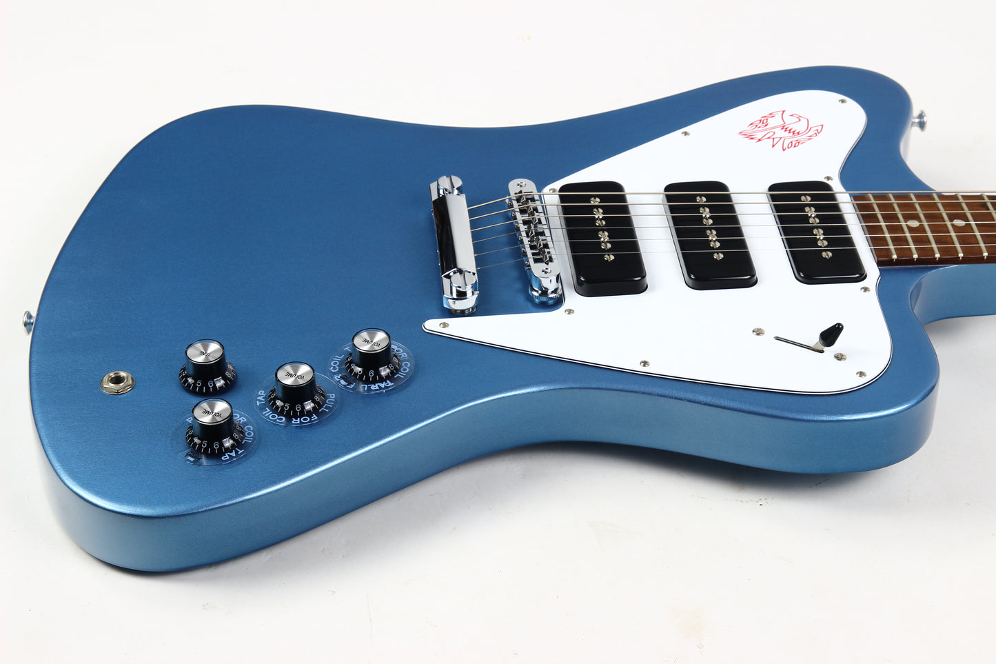 2011 Gibson USA Firebird Non-Reverse Pelham Blue 3 P90's w OHSC! MINTY!