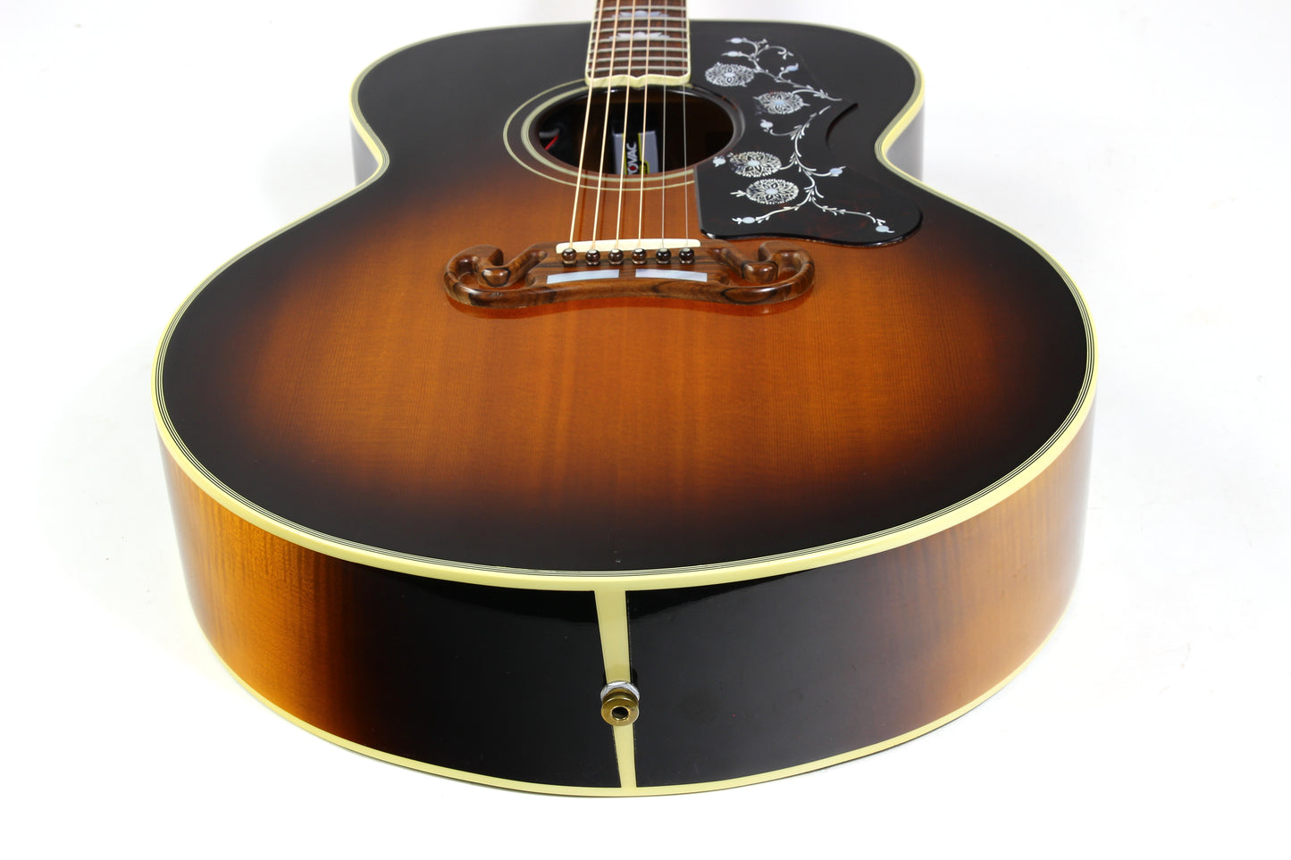 1991 Gibson Montana SJ-200 Jumbo Acoustic Electric Guitar J200 E Sunburst