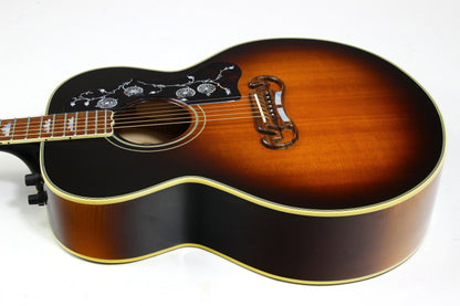 1991 Gibson Montana SJ-200 Jumbo Acoustic Electric Guitar J200 E Sunburst