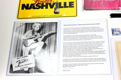 1991 Fender Custom Shop BILL CARSON #1 OWNED SIGNED & PLAYED Signature Model '57 Stratocaster Cimarron Red 1957 Strat