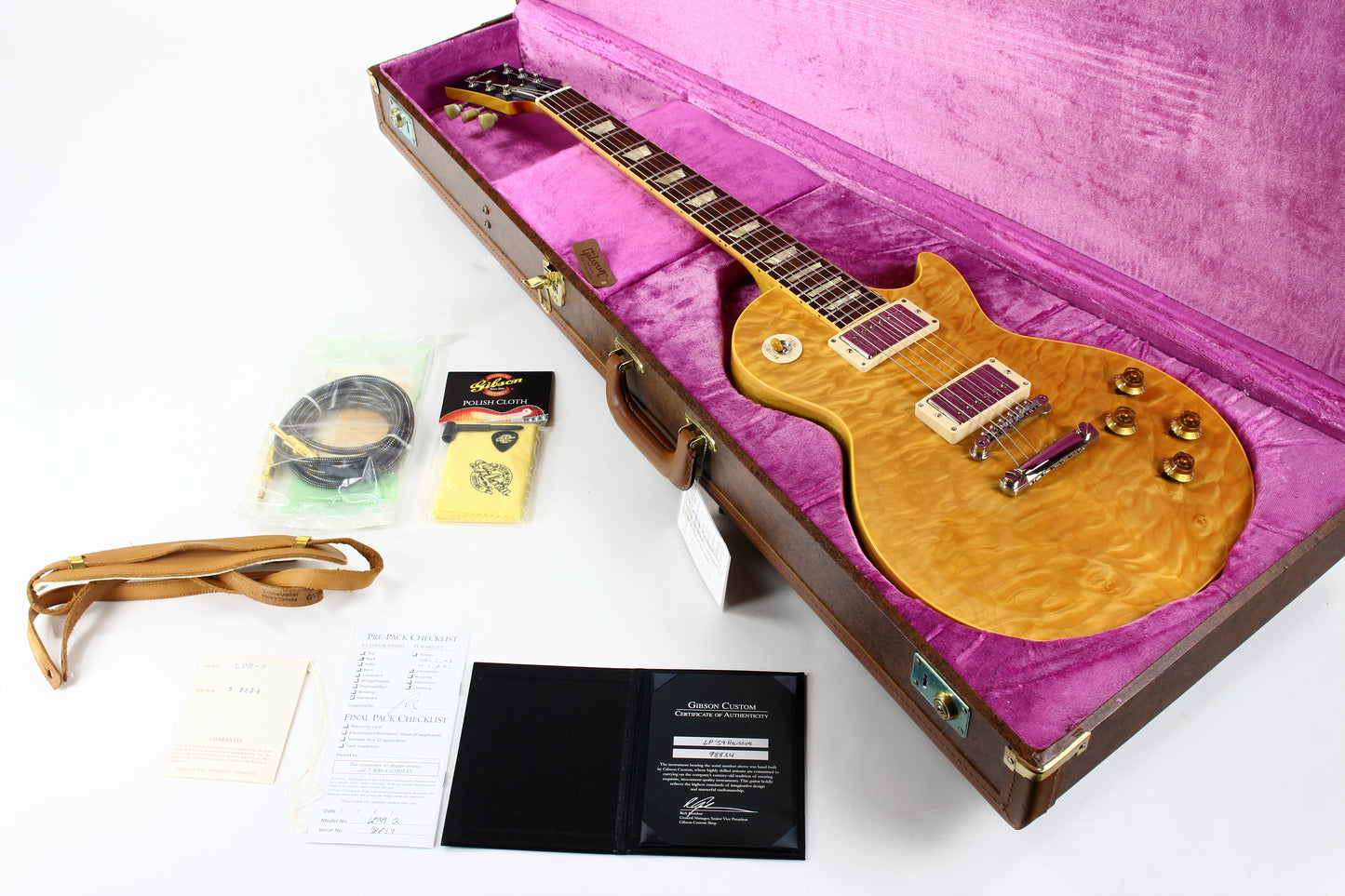Gibson Custom Shop Historic 1959 Reissue Les Paul Standard KORINA & CRAZY QUILT TOP 1959 R9