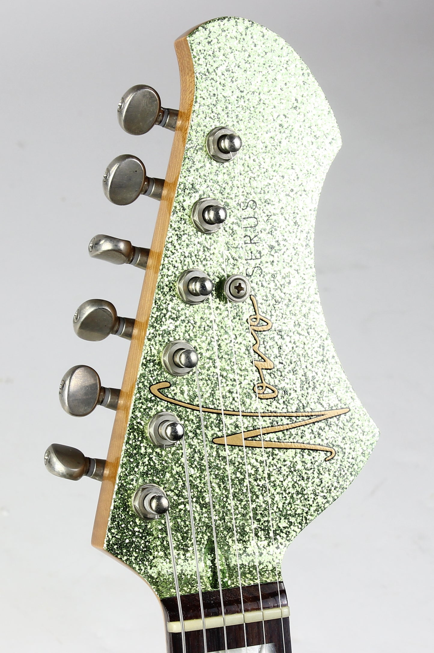2026 NOVO Serus J Custom Coke Bottle Green Sparkle, Pine Body, Made in USA Relic