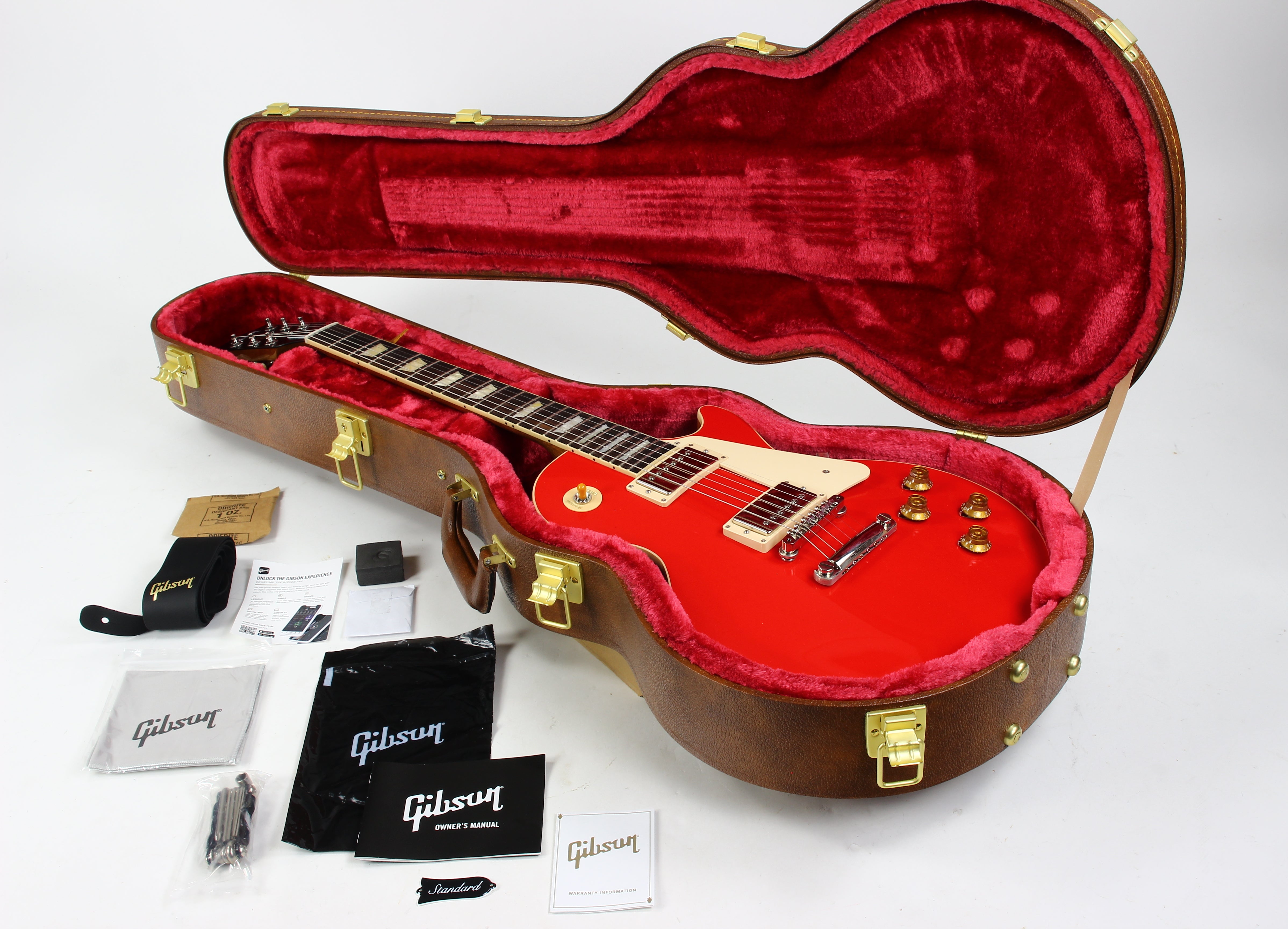 2023 Gibson USA 50s Les Paul Standard Cardinal Red Plain Top