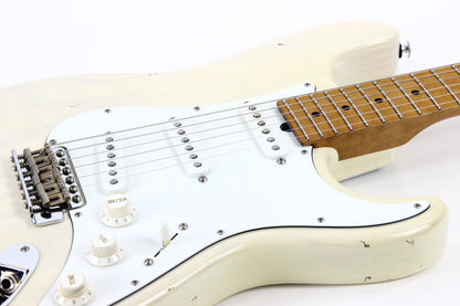 2021 Suhr Custom Shop Classic S Antique Roasted Trans White - Swamp Ash, Medium Aging, SSCII strat