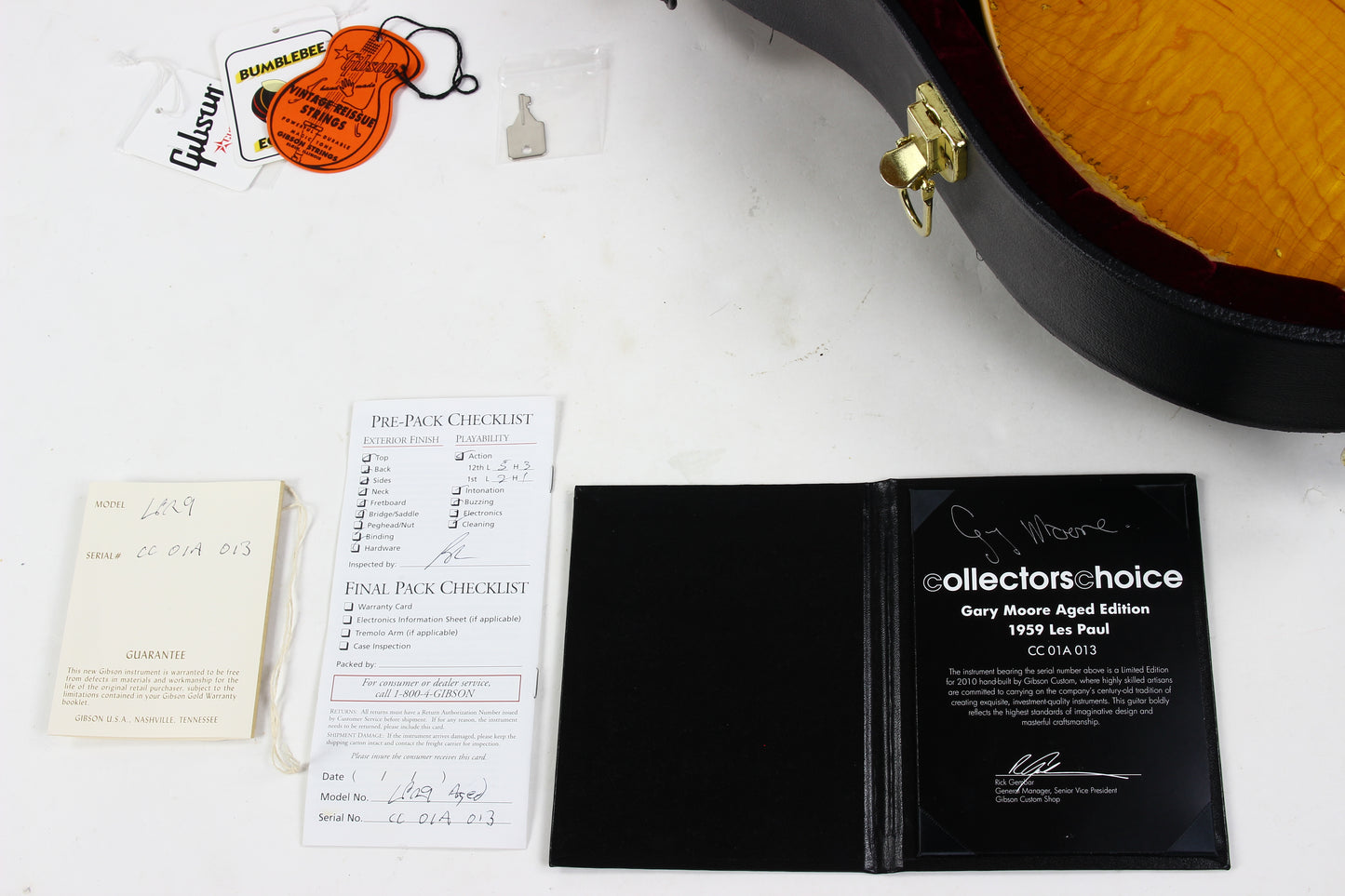 2010 Gibson Collectors Choice #1 CC1 GARY MOORE 1959 Les Paul MURPHY AGED & SIGNED Melvyn Franks CC#01A Custom Shop Reissue 59 R9