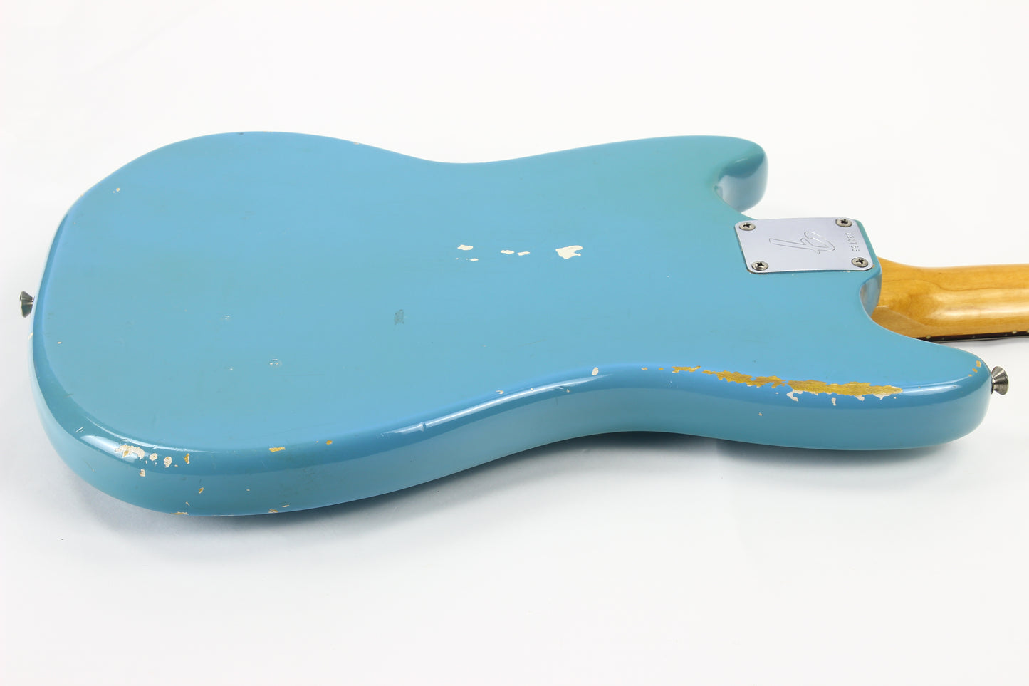 1966 Fender Mustang DAPHNE BLUE w/ Original Case - Kurt Cobain-type, Big Headstock!