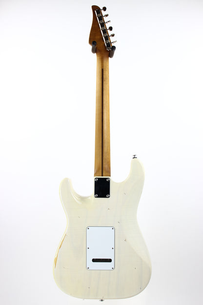 2021 Suhr Custom Shop Classic S Antique Roasted Trans White - Swamp Ash, Medium Aging, SSCII strat