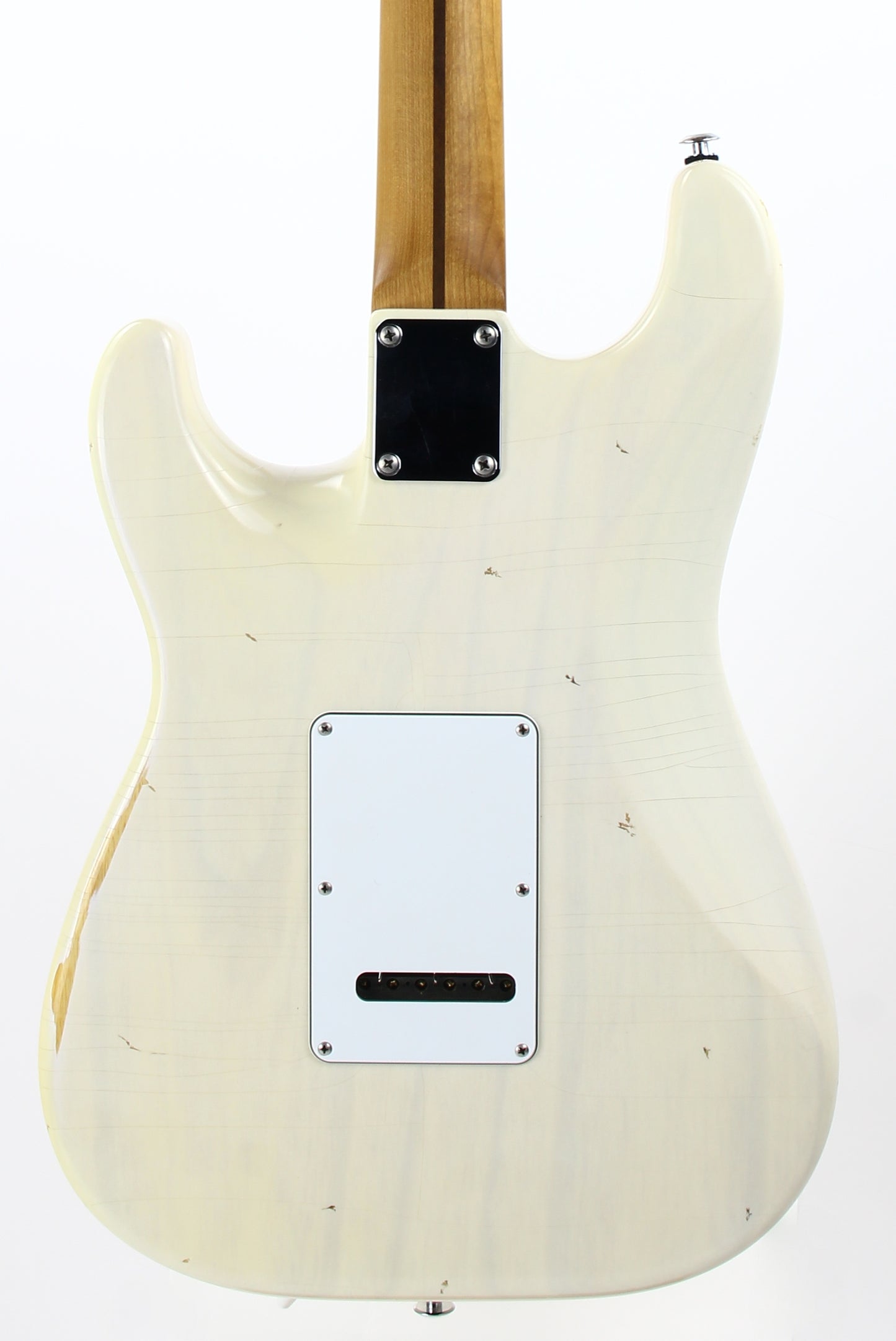 2021 Suhr Custom Shop Classic S Antique Roasted Trans White - Swamp Ash, Medium Aging, SSCII strat