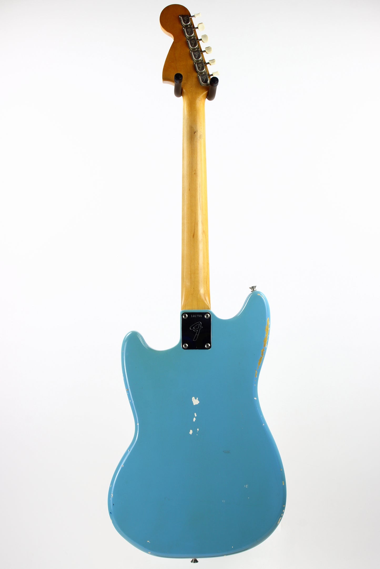 1966 Fender Mustang DAPHNE BLUE w/ Original Case - Kurt Cobain-type, Big Headstock!