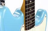 1966 Fender Mustang DAPHNE BLUE w/ Original Case - Kurt Cobain-type, Big Headstock!